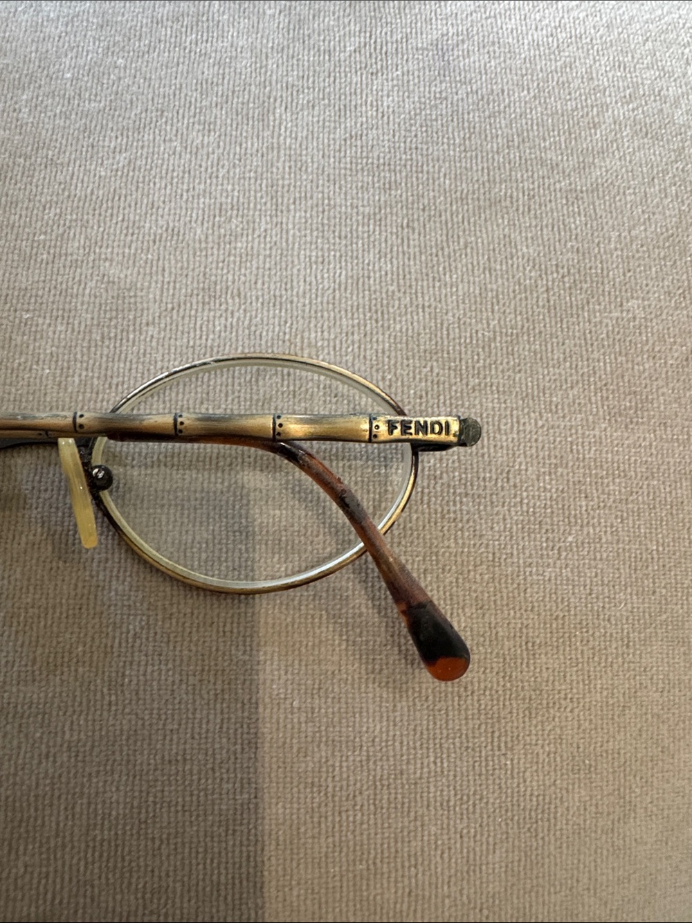 Vintage fendi glasses bamboo design on arms